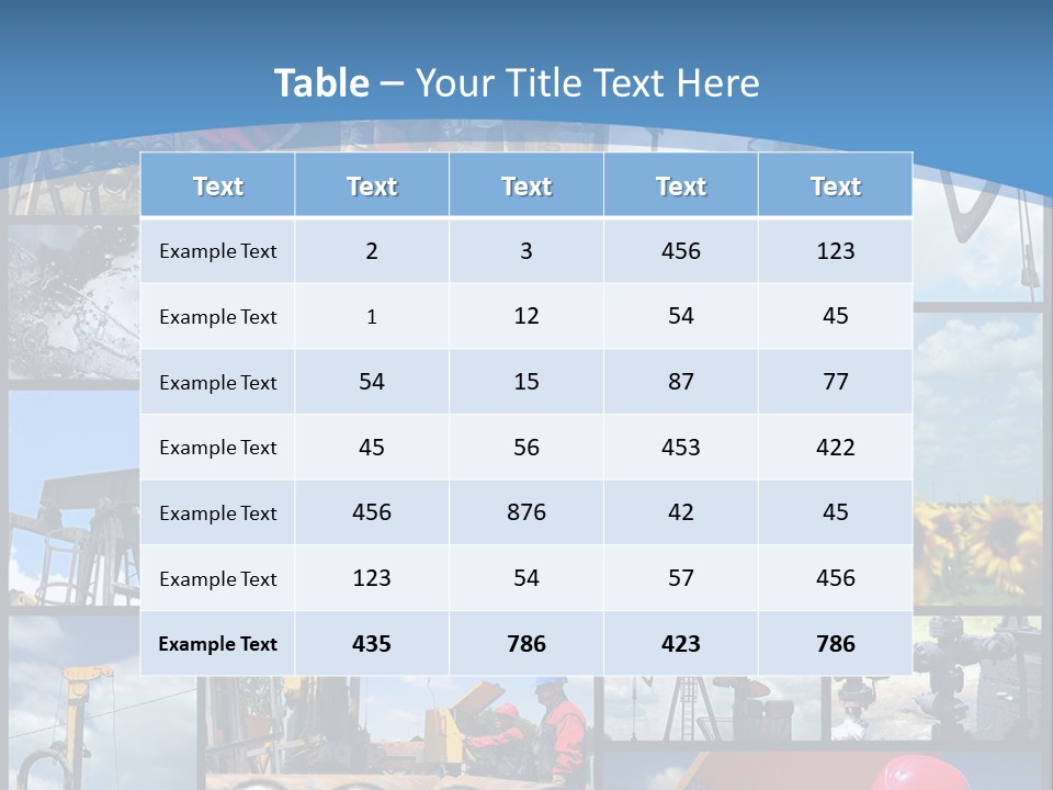 Rig Tool Pipeline PowerPoint Template