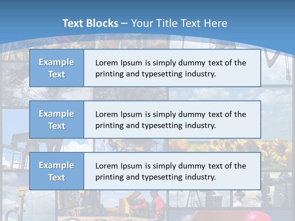 Rig Tool Pipeline PowerPoint Template