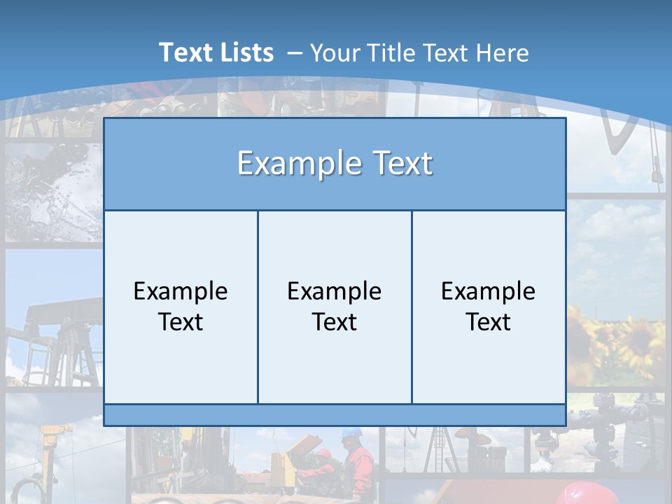 Rig Tool Pipeline PowerPoint Template