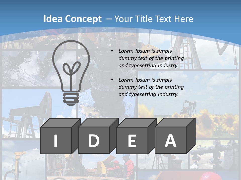 Rig Tool Pipeline PowerPoint Template