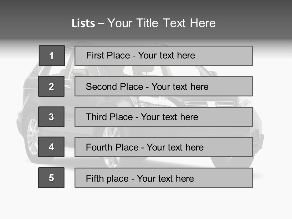 Fast Automotive Rendering PowerPoint Template