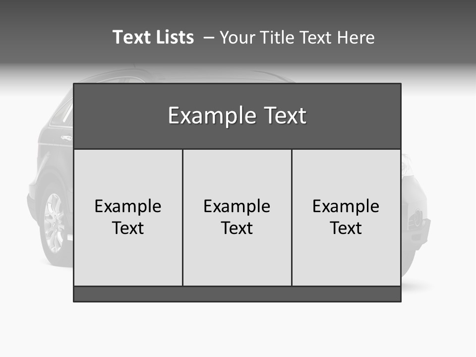 Fast Automotive Rendering PowerPoint Template