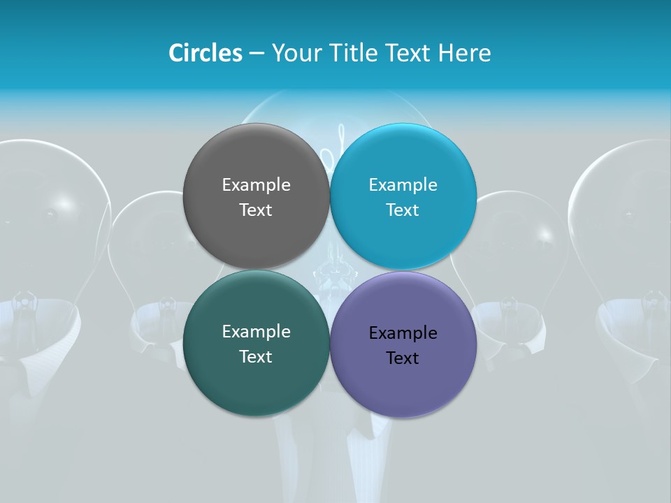 Leader Conceptual Glow PowerPoint Template