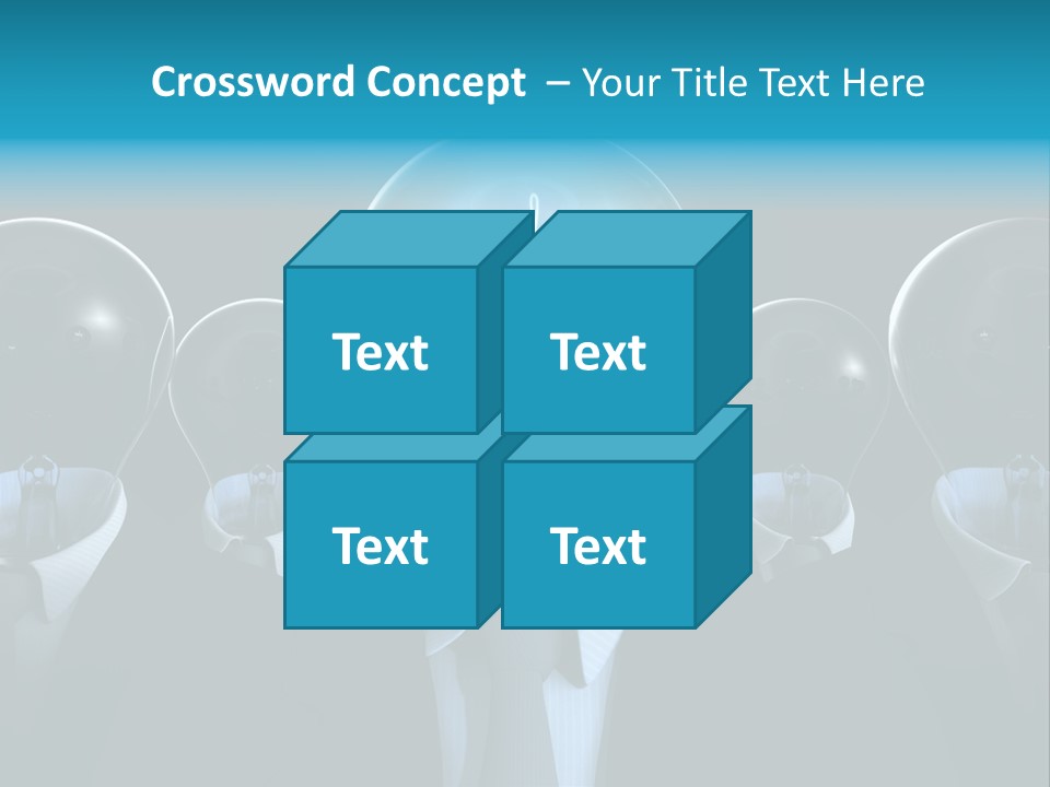 Leader Conceptual Glow PowerPoint Template