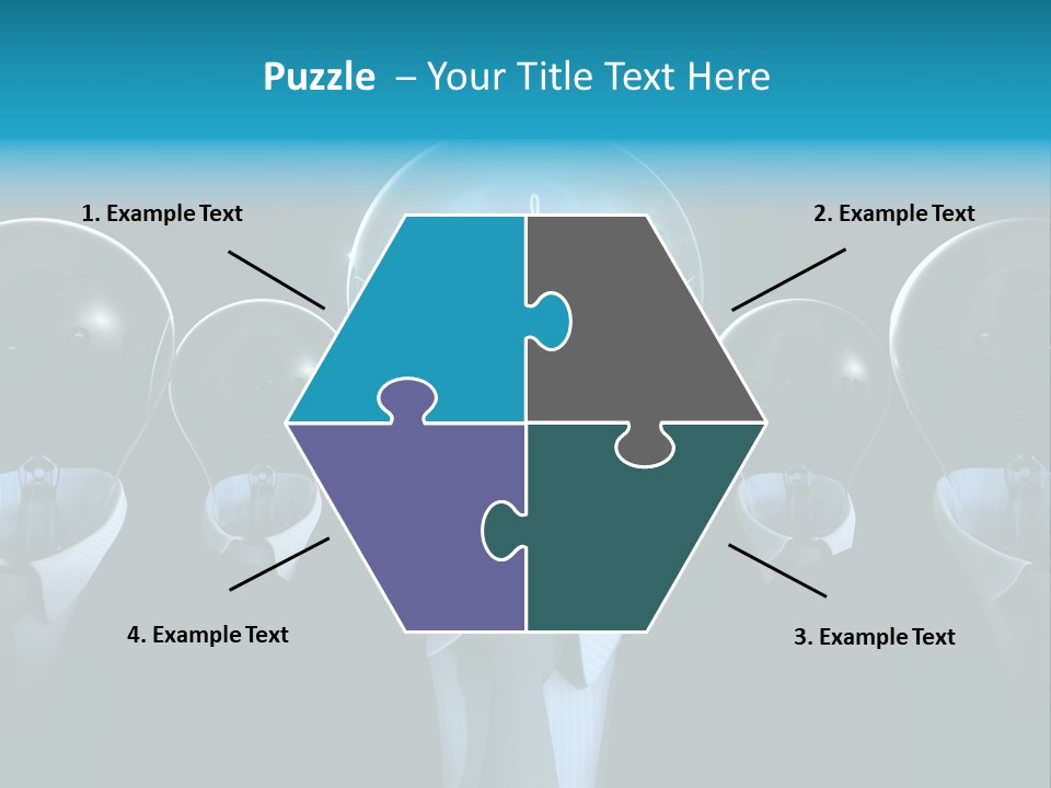 Leader Conceptual Glow PowerPoint Template