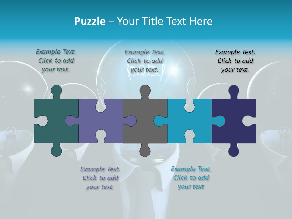 Leader Conceptual Glow PowerPoint Template