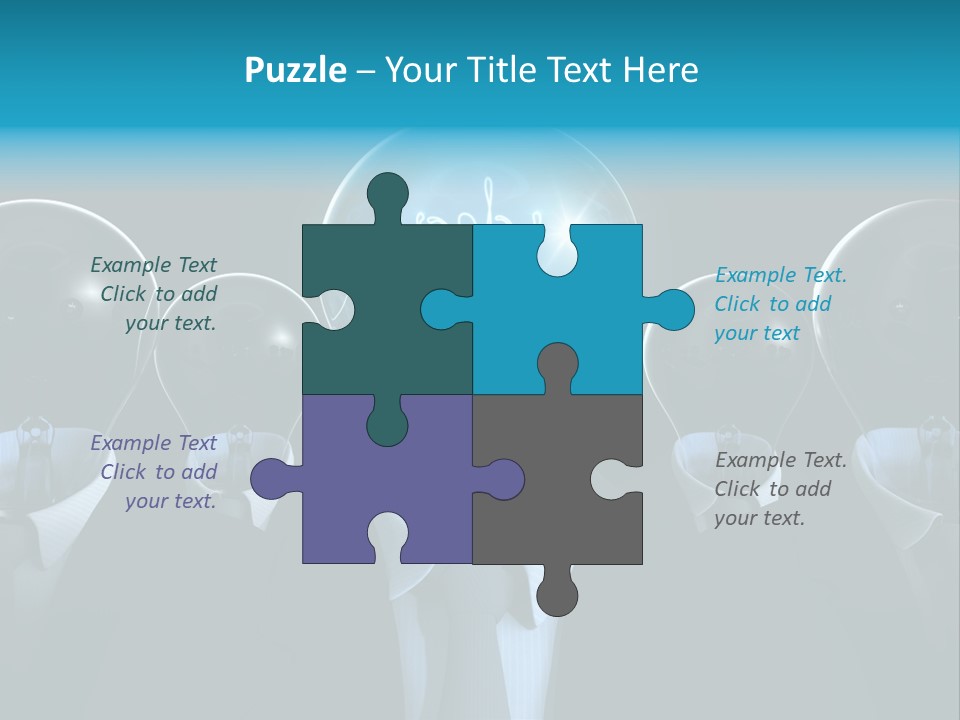 Leader Conceptual Glow PowerPoint Template