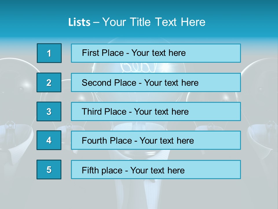 Leader Conceptual Glow PowerPoint Template