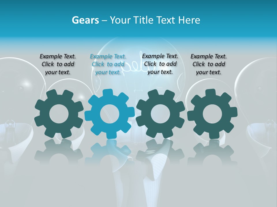 Leader Conceptual Glow PowerPoint Template