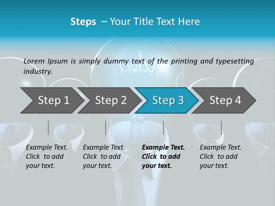 Leader Conceptual Glow PowerPoint Template
