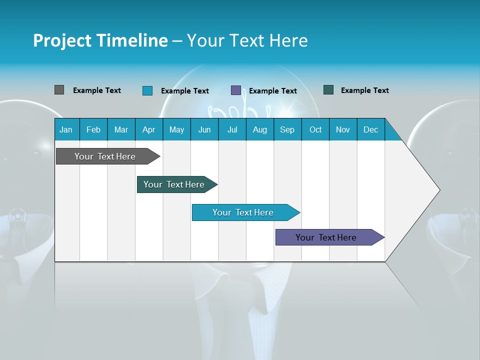 Leader Conceptual Glow PowerPoint Template