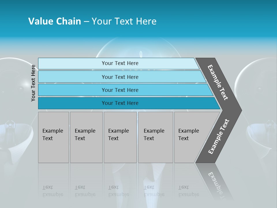 Leader Conceptual Glow PowerPoint Template