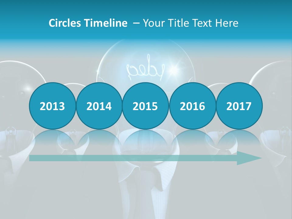 Leader Conceptual Glow PowerPoint Template