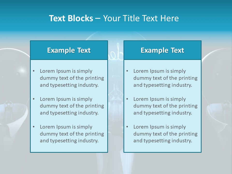 Leader Conceptual Glow PowerPoint Template