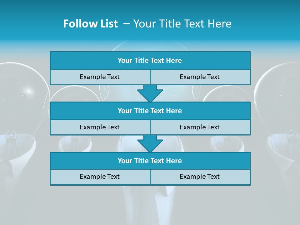 Leader Conceptual Glow PowerPoint Template