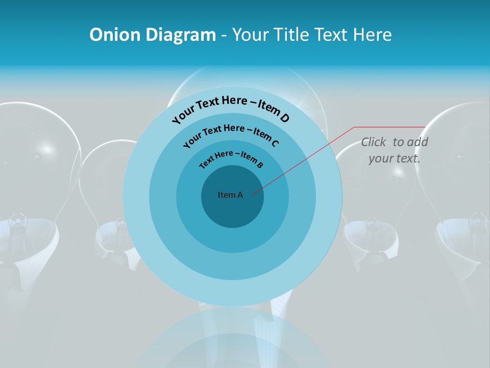 Leader Conceptual Glow PowerPoint Template