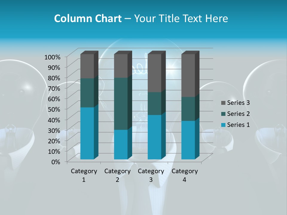Leader Conceptual Glow PowerPoint Template