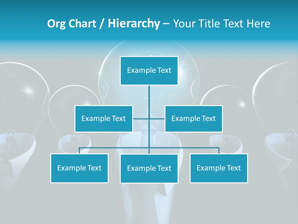 Leader Conceptual Glow PowerPoint Template