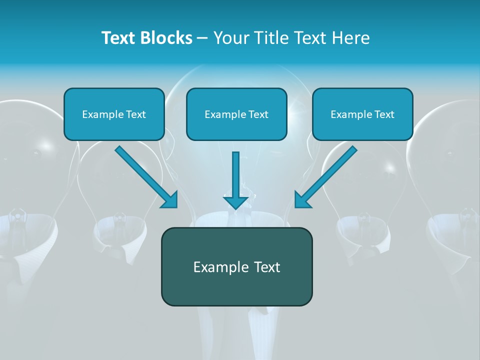 Leader Conceptual Glow PowerPoint Template
