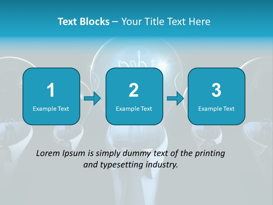 Leader Conceptual Glow PowerPoint Template