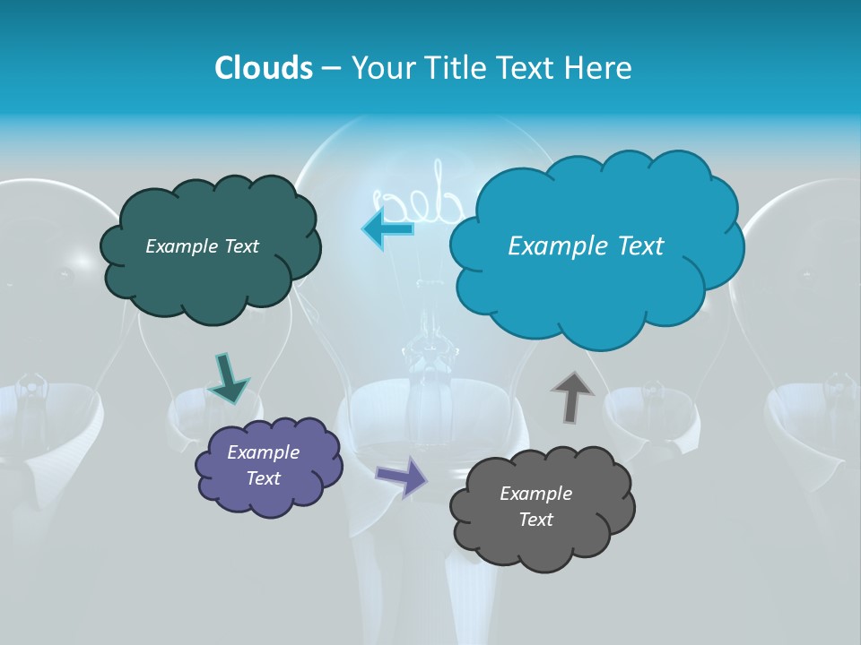 Leader Conceptual Glow PowerPoint Template