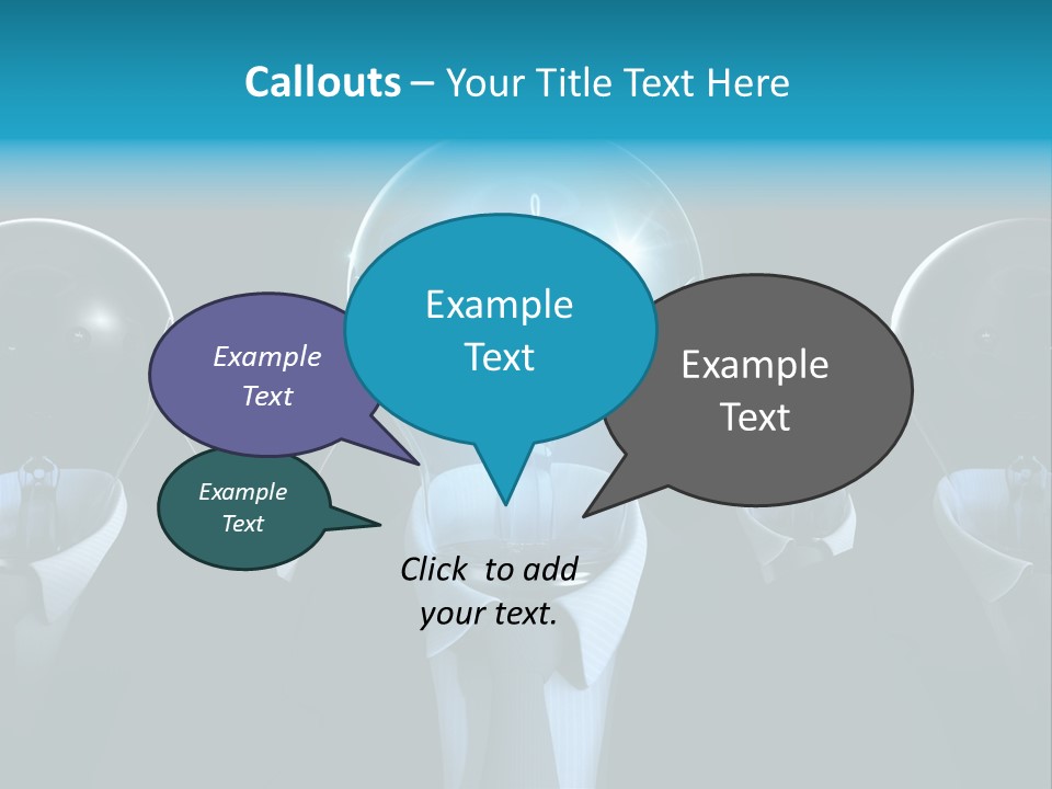Leader Conceptual Glow PowerPoint Template