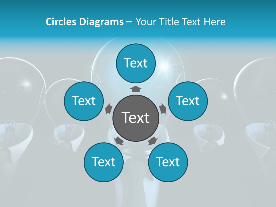 Leader Conceptual Glow PowerPoint Template