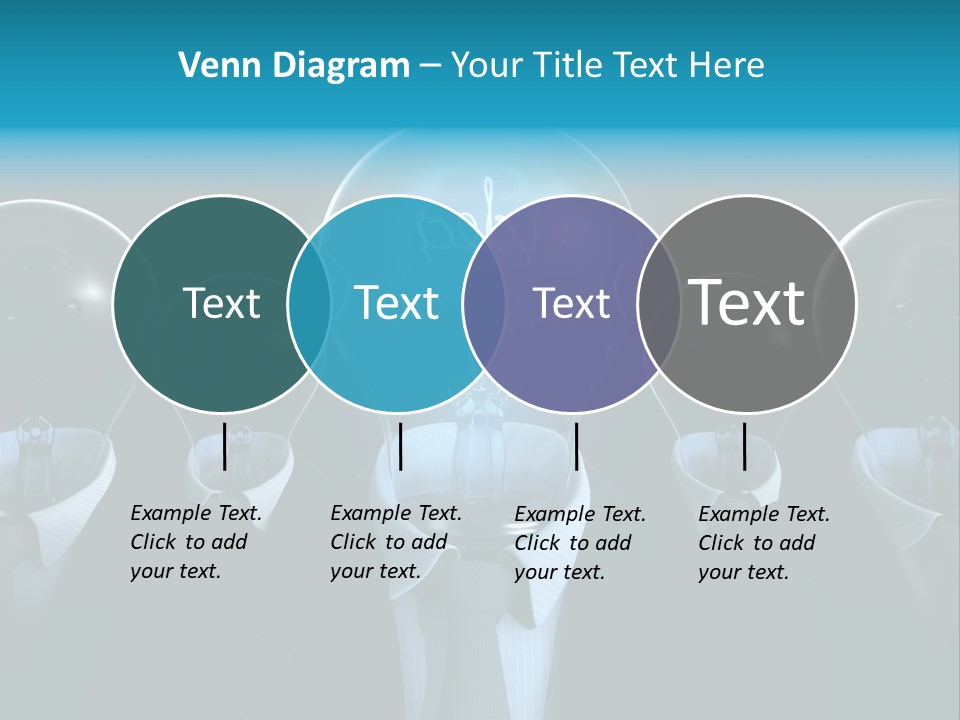 Leader Conceptual Glow PowerPoint Template