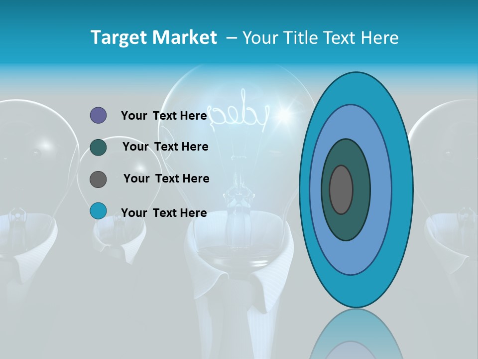 Leader Conceptual Glow PowerPoint Template