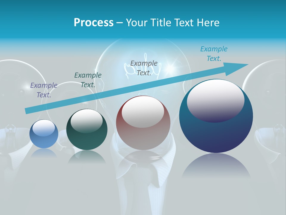 Leader Conceptual Glow PowerPoint Template