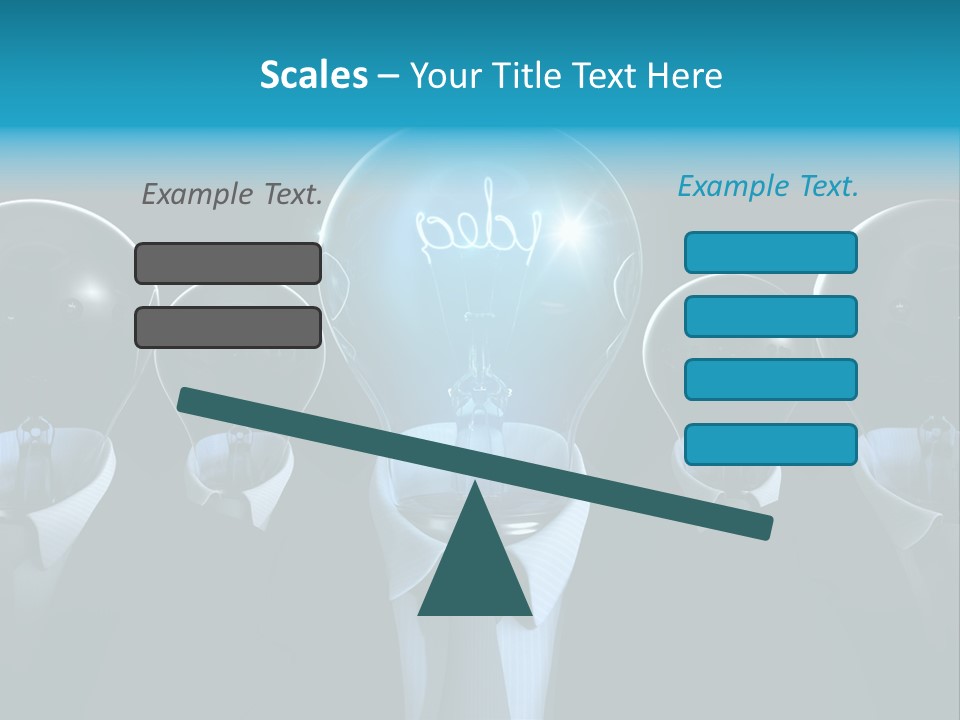 Leader Conceptual Glow PowerPoint Template