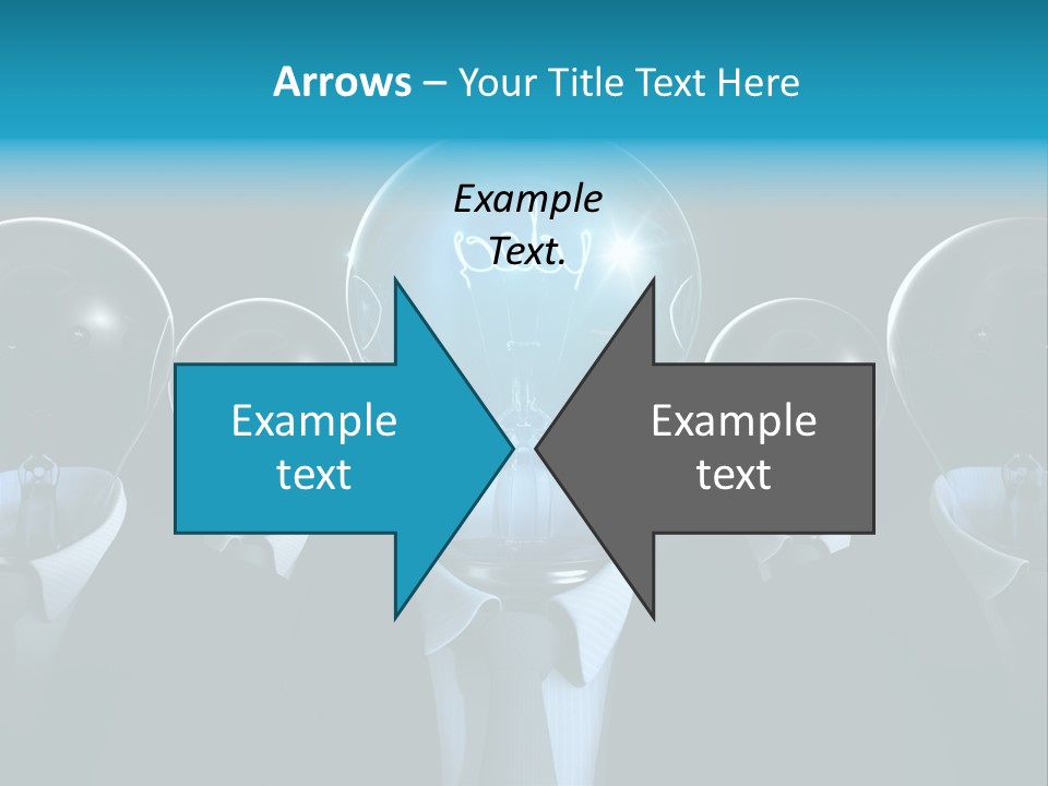 Leader Conceptual Glow PowerPoint Template
