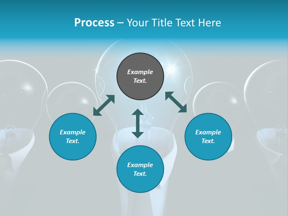 Leader Conceptual Glow PowerPoint Template