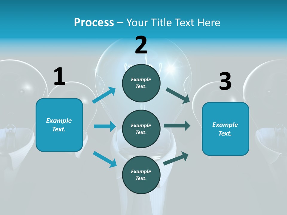 Leader Conceptual Glow PowerPoint Template