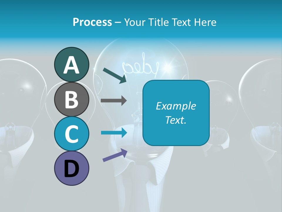 Leader Conceptual Glow PowerPoint Template