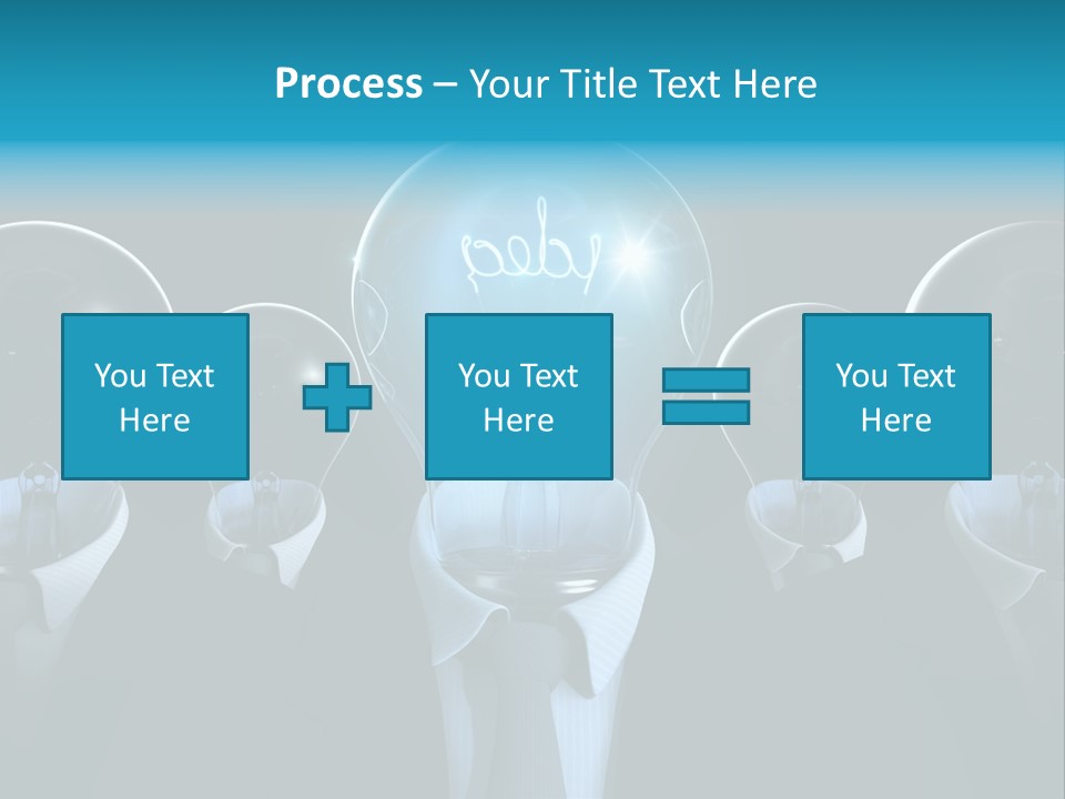 Leader Conceptual Glow PowerPoint Template