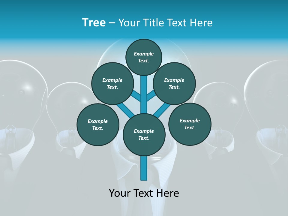 Leader Conceptual Glow PowerPoint Template