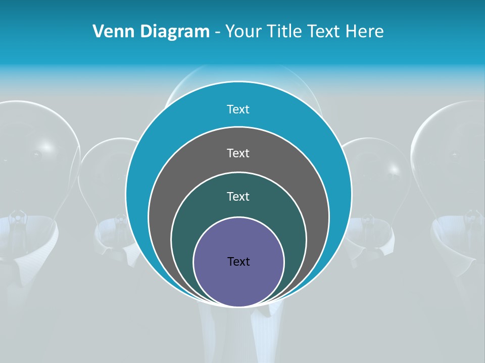 Leader Conceptual Glow PowerPoint Template