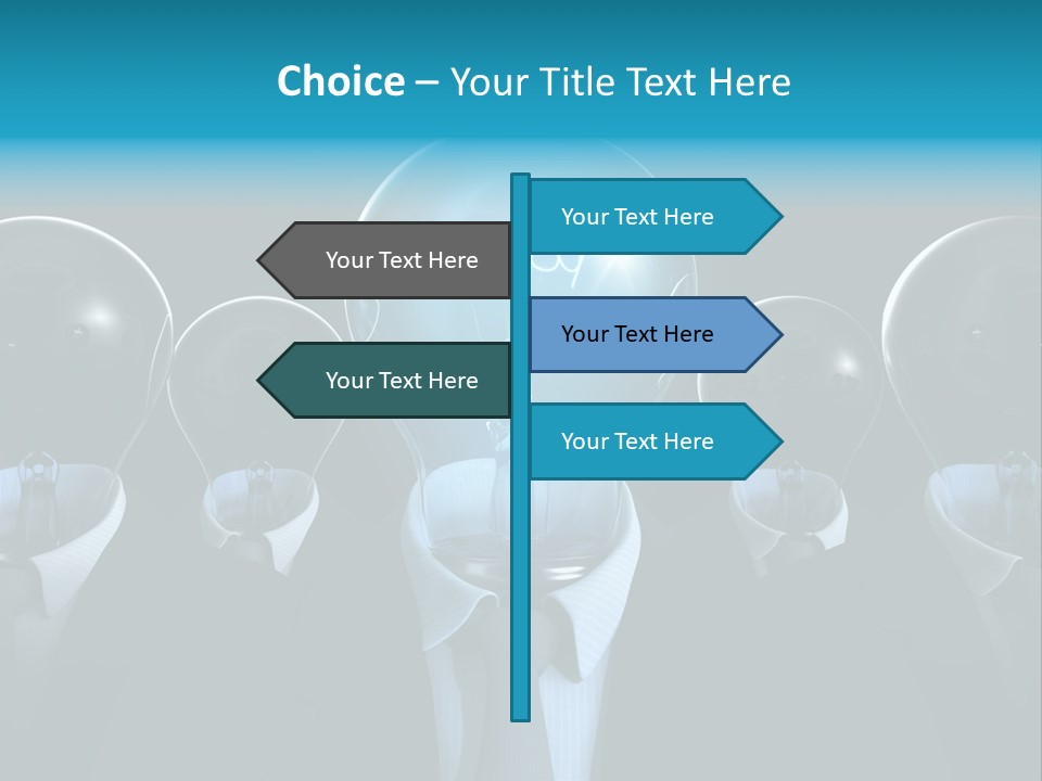 Leader Conceptual Glow PowerPoint Template