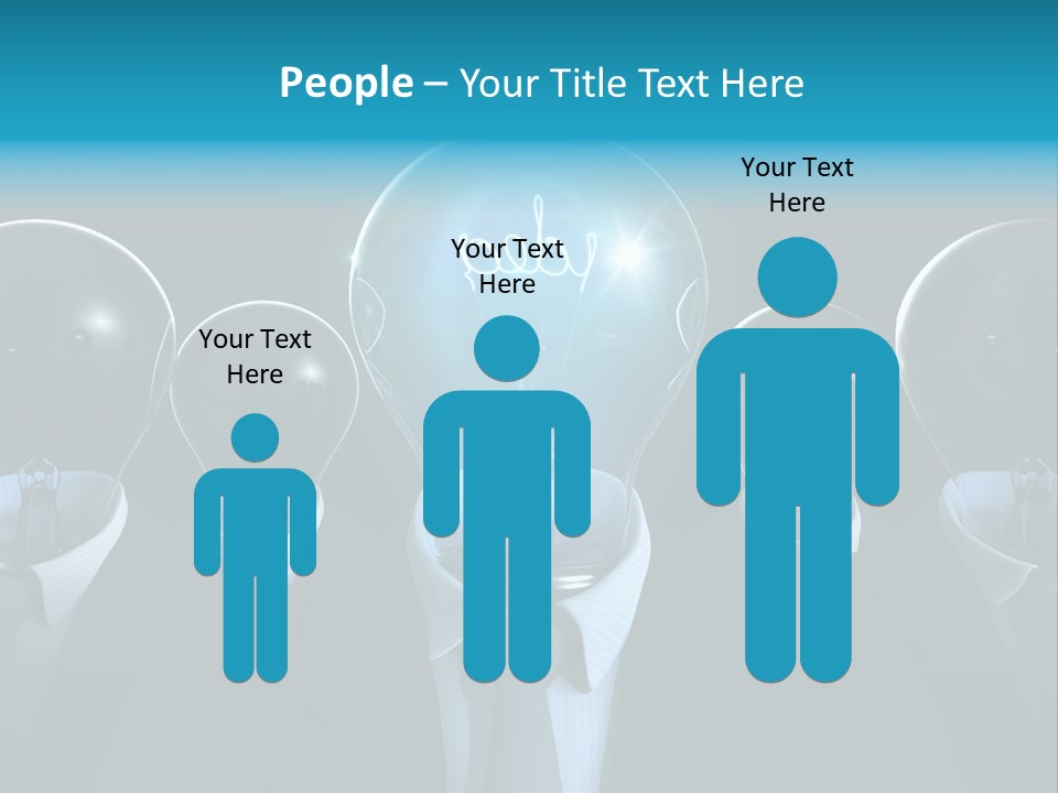 Leader Conceptual Glow PowerPoint Template