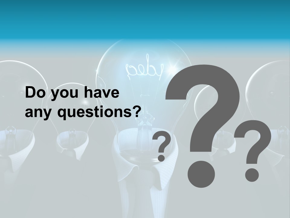 Leader Conceptual Glow PowerPoint Template