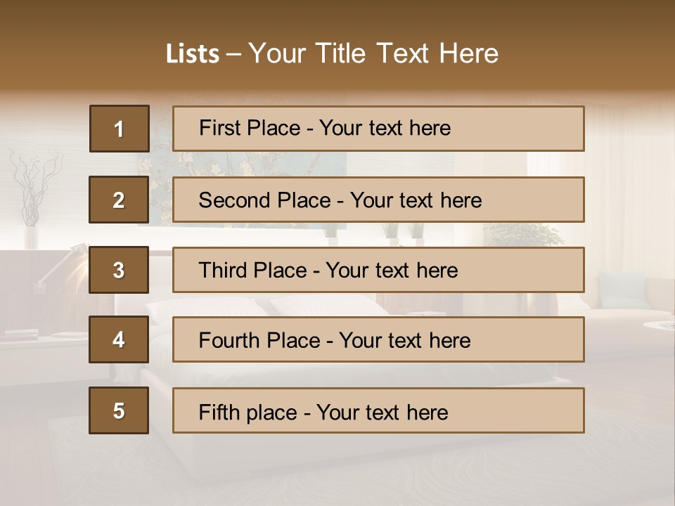 Apartment Beautiful Luxurious PowerPoint Template