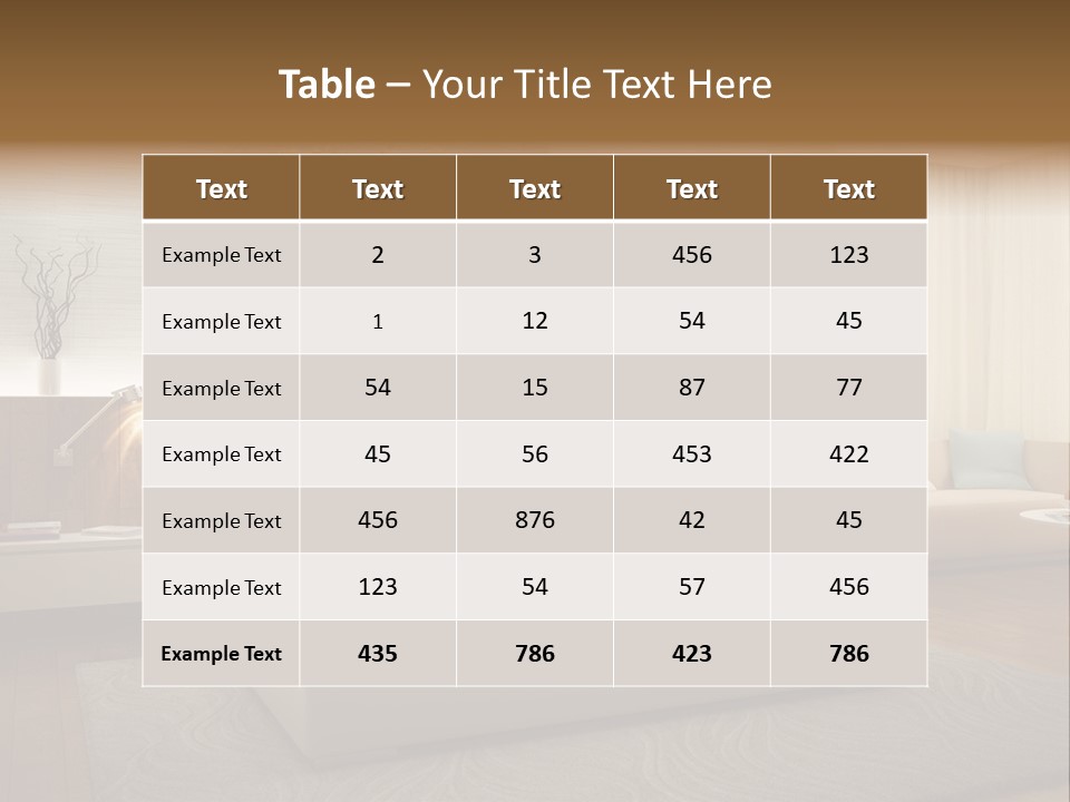 Apartment Beautiful Luxurious PowerPoint Template