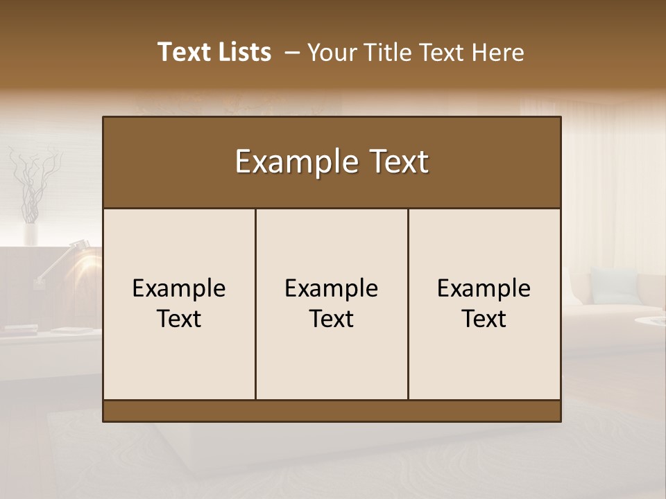 Apartment Beautiful Luxurious PowerPoint Template