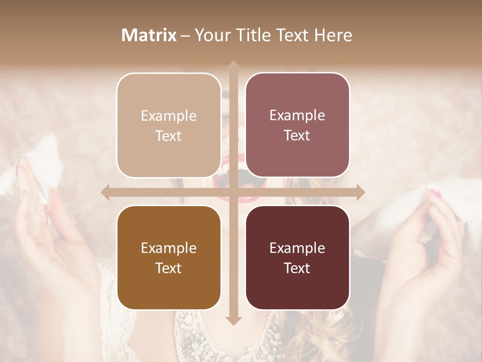 Stylish Handkerchief Wedding PowerPoint Template