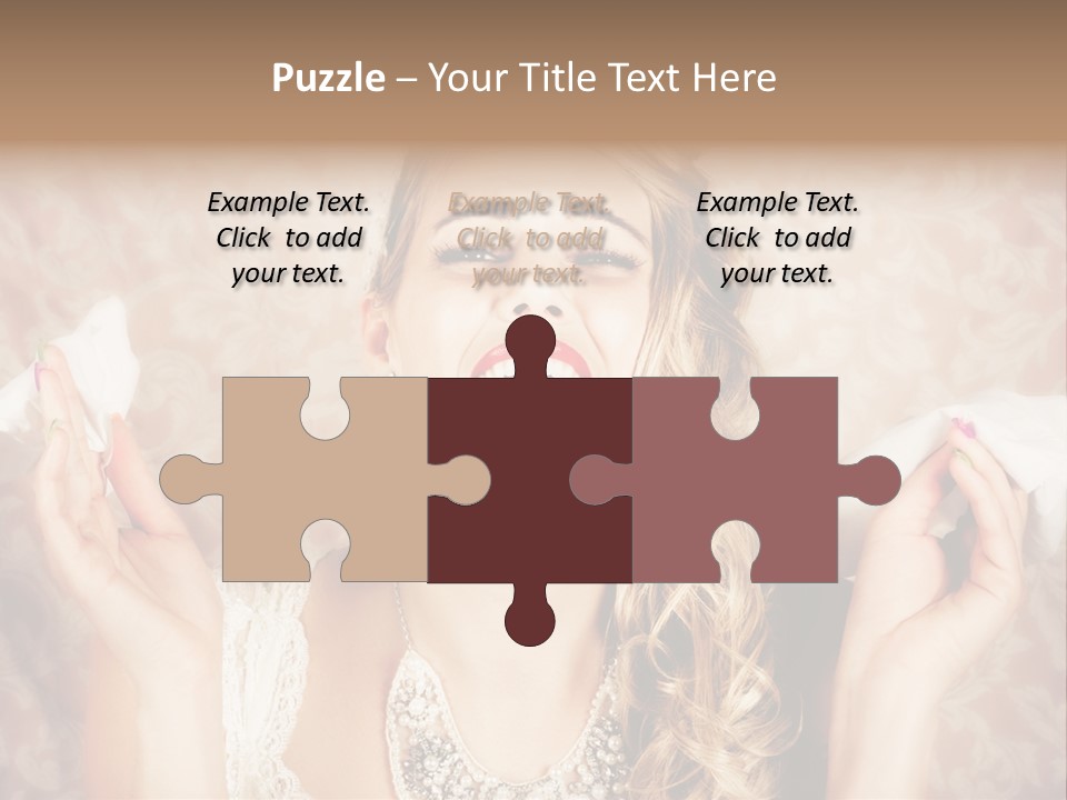 Stylish Handkerchief Wedding PowerPoint Template