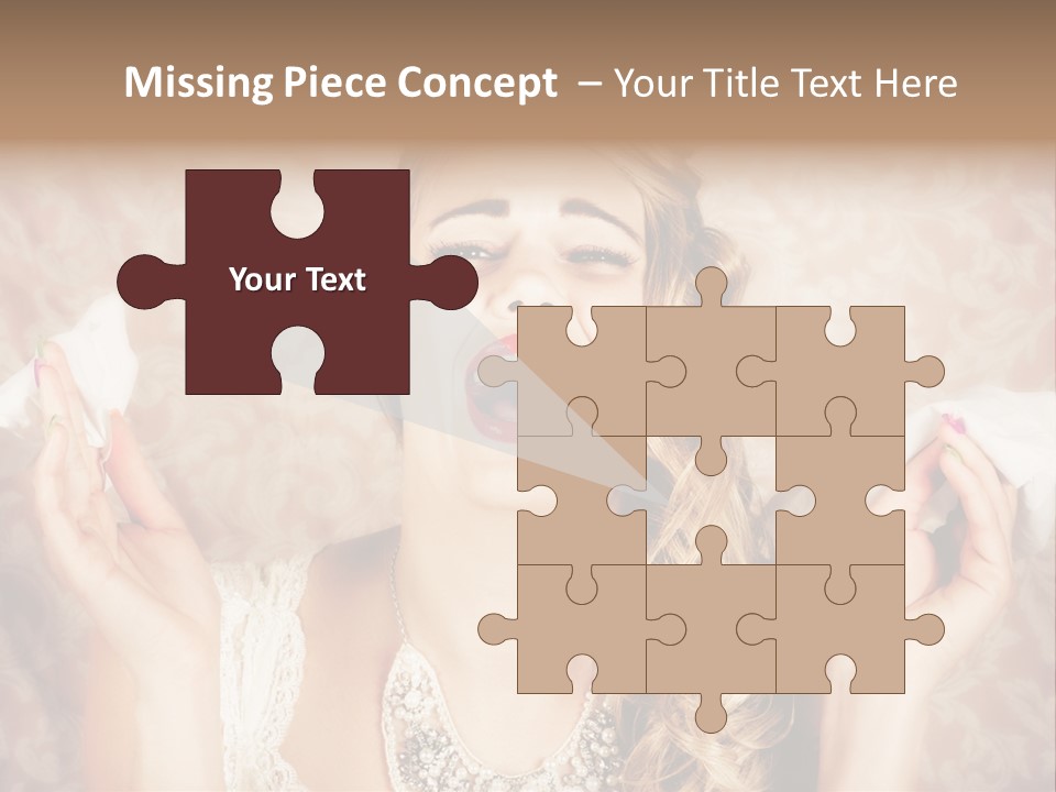 Stylish Handkerchief Wedding PowerPoint Template