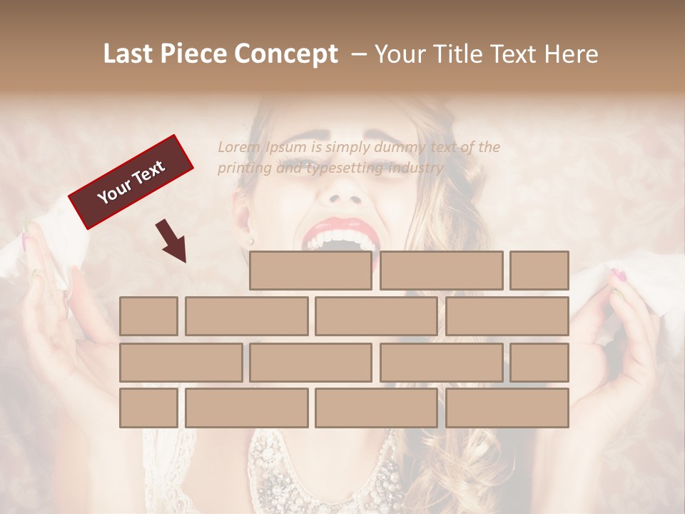 Stylish Handkerchief Wedding PowerPoint Template