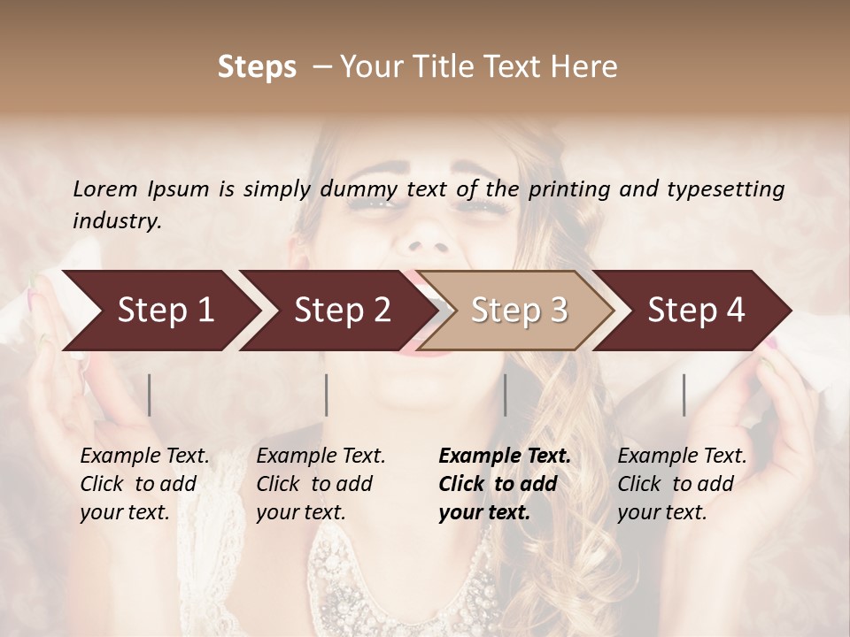 Stylish Handkerchief Wedding PowerPoint Template