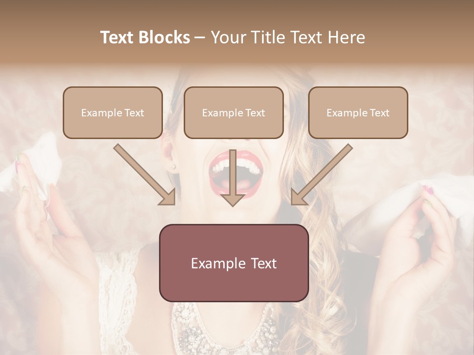 Stylish Handkerchief Wedding PowerPoint Template